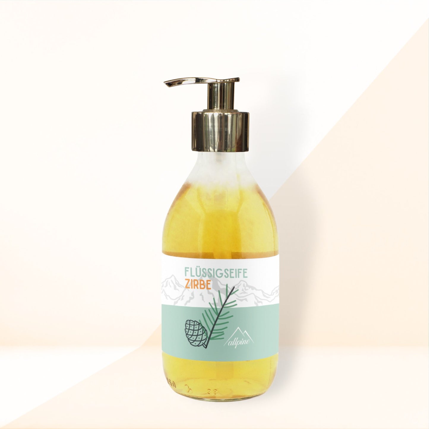 Flüssigseife Glasflasche 250ml | Zirbelkiefer